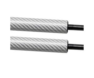 Amortiguadores para Nissan para Skyline GT-R BNR34 ER34 Coupé con Alerón 1999-2002 84430-AA400 Resortes Gas para Maletero Soportes Elevación Portón Trasero Alfombrilla Maletero(Carbon Fiber Silver)