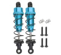 Amortiguadores RC Amortiguador de resorte de aleación de aluminio Amortiguador de alto rendimiento de 85 mm para piezas de automóvil Traxxas Slash 2WD RC Durable y liviano 2 piezas (Azul)