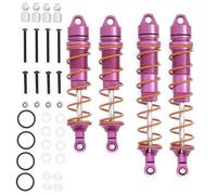 Amortiguadores RC Compatible con ARRMA para Kraton 1/8 RC Coche Mejora Accesorios 4 Piezas 110 Mm 135 Mm Aceite Metálico Amortiguador(Pink)