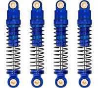 Amortiguadores RC Compatible con Axial para JLU para Deadbolt para Gladiator para Bronco para SCX24 C10 Mejora Pieza RC Coche Piezas Aluminio Aceite Amortiguador(Blue)