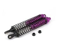 Amortiguadores RC Compatible con HSP para HPI para LOSI para Axial 1/8 RC para Buggy Camión Aceite Coche Piezas Mejoradas 2 Amortiguadores De Aluminio De 140 Mm(Purple)