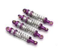 Amortiguadores RC Compatible con JJRC C8801 C8808 C8809 AX8560 para TRX4M 1/18 Coche Teledirigido Accesorios Metálicos Amortiguador(Purple)