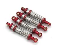 Amortiguadores RC Compatible con JJRC C8801 C8808 C8809 AX8560 para TRX4M 1/18 Coche Teledirigido Accesorios Metálicos Amortiguador(Red)