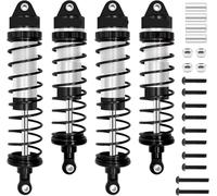 Amortiguadores RC Compatible con Rock para Granite para SENTON para Typhon 1/10 1/8 RC Camión Coche Mejora Accesorios Amortiguador(Silver)