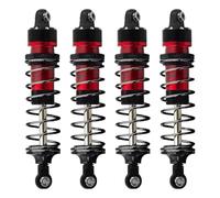 Amortiguadores RC Compatible con Traxxas para Mini para Maxx para Mini para XRT RC Coche Mejora Piezas Aleación De Aluminio Metal Amortiguadores(Red)