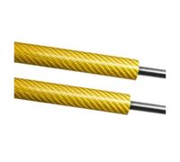 Amortiguadores Resortes De Gas 261MM Para Aston Para Martin DB9 Coupe 2004-2015 Tapa Trasera Maletero Resortes Gas Varilla Elevación Amortiguadores Puerta Trasera(Yellow carbon fiber)