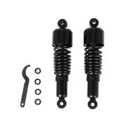 Amortiguadores Traseros 1 par 10,5 Pulgadas 267 mm Suspensión Ajustable Resorte Negro Compatible con Sportster Touring(Black)