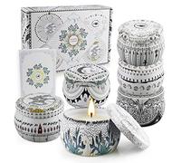 Amorxiao Tarot Velas Perfumadas Juego de 6 piezas, Cera de Soja Velas Aromática para Yoga, Regalos San Valentin, Día del Padre, Aniversario, Año Nuevo, Día de la Madre