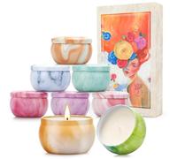 Amorxiao Velas Perfumadas Juego de 8 piezas, Mujer Regalos de Velas Aromaticas, 2.5 oz Cera de Soja Natural Velas Aromaticas, Decoración para Baño Yoga Cumpleaños Navidad Día de San Valentín