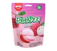 Amos Gominolas de Frutas Pack de 3 (3 x 65g) | Sabores: Melocotón, Mango, Uva, Lychee, Manzana Verde | Caramelos de Goma con Zumo de Fruta | Pack Ahorro Ideal para Regal (Lichi)