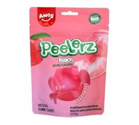 Amos Gominolas de Frutas Pack de 3 (3 x 65g) | Sabores: Melocotón, Mango, Uva, Lychee, Manzana Verde | Caramelos de Goma con Zumo de Fruta | Pack Ahorro Ideal para Regal (Melocotón)