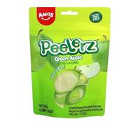 Amos Gominolas de Frutas Pack de 3 (3 x 65g) | Sabores: Melocotón, Mango, Uva, Lychee, Manzana Verde | Caramelos de Goma con Zumo de Fruta | Pack Ahorro Ideal para Regal (Manzana)