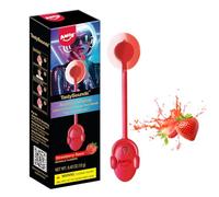 Amos Música Piruletas Chuches, 1x Sabor Fresa Audio Canto Piruleta Caramelos, Piruletas Navidad Dulce Regalo, Lollipop Perfecta Sin Azucar Para Fiestas Regalo-A