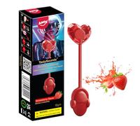 Amos Música Piruletas Chuches, 1x Sabor Fresa Audio Canto Piruleta Caramelos, Únicas Piruletas Navidad Dulce Regalo, Lollipop Perfecta Sin Azucar Para Fiestas Regalo-1 (1x Fresa-1)
