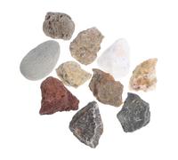 Amosfun 1 Juego De Muestras De Rocas Kit De Identificación De Rocas Kit De Geología Colección De Rocas Muestras De Rocas Rocas para Colección De Minerales Kit De Geología para