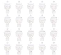 Amosfun 1 Juego Enchufe De Barra De Cortina Accesorios Decorativos Ventana Adorno Ventana Original Puerta Mini Extremos De Barra De Cortina Accesorios De Cortina Páginas 20 Piezas