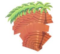 Amosfun 1 Juego Palmera Caja De Dulces Fiesta Hawaiana Dulces Fiesta Hawaiana Favor Cajas De Dulces Favores De Partido Palmera Modelado Camisa Cajas Para Cajas De Papel 10 piezas