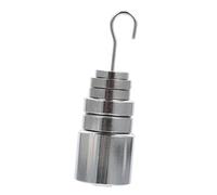 Amosfun 1 Juego Pesas Ranuradas de Metal con Colgador para Experimentos de Física Laboratorio Equipos de Pesaje y Pruebas de