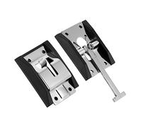 Amosfun 1 par de cierres de puerta de entrada de acero inoxidable estilo T de metal resistente para remolques, construcción duradera, resistente a la intemperie para caravanas