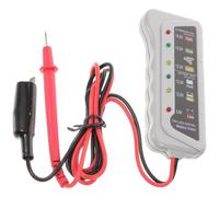 Amosfun 1 Pieza Probador de Batería Automotriz Profesional Analizador de Sistema de Batería para Automóviles Herramienta de con Indicador LED para Carga y Estado del Acumulador