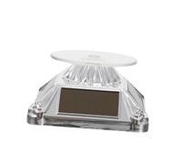 Amosfun 1 Pieza Soporte Solar Rotatorio para Joyería y Relojes Exhibidor Transparente y para Cosméticos y