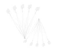 Amosfun 10 Enhebradores de Agujas de Acero para Bordado, Herramienta Portátil de Roscado Diy, Tamaño 0.15x150mm y 0.2x200mm, Kit para Manualidades y Costura a Mano