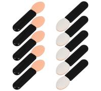 Amosfun 10 Pcs pinceles para maquillaje de ojos, pincel para labios, pincel delineador de labios, negro, acrílico PMMA, multiuse brush, mujeres, on-the-go touch-ups