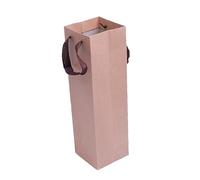 Amosfun 10 Piezas Bolsa para Envasar Vino Tinto De Papel Kraft Bolsa Individual para Vino Tinto con Asa De Papel Kraft
