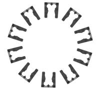 Amosfun 10 Piezas Clips de Retención para Línea de Freno de Automóvil Soporte Metálico Resistente para Cable de Freno de Estacionamiento y Cable de Cambio Fácil Instalación y Múltiple