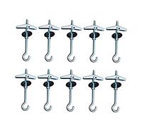 Amosfun 10 Piezas Gancho para Techo Resistente Fijación para Paredes Huecas y Placas de Yeso Soporte para Decoración y Objetos Colgantes