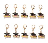 Amosfun 10 Piezas Llavero de Birrete de Graduación Peso para Regalos y Recuerdos Fiestas de Graduación