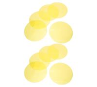 Amosfun 10 Unidades Filtro de Luz de Gel Corrector Amarillo Redondo de 15cm Diseño Adhesivo y Resistencia al Desvanecimiento para Lámparas y Estilos Interiores Variados