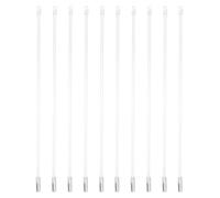 Amosfun 10 Varillas para Persianas de 43-46 Cm Varillas Transparentes de Acrílico Gancho Accesorio para Persianas Verticales de Inclinación Uso en Ventanas y Cortinas