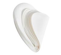 Amosfun 100 Piezas Absorbentes de Aceite para Cocina Papel Grasa Redondo para Freír Hervir y Guisar Papel de Filtro para Cocina para Sopas y Frituras