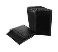 Amosfun 100 Piezas Bolsa De Correo Impermeable y a Prueba De Golpes sobre Acolchado Negro Paquete De Correo Negro para Pequeñas Empresas Sobres De Burbujas para Pequeñas Empresas Black