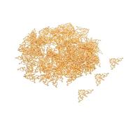 Amosfun 100 Piezas calcomanías para Muebles Bloques de Esquina para molduras de Coronas pequeños Adornos de Muebles Lindos Adornos para Muebles Entradas talladas decoración Cobre Dorado