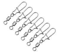 Amosfun 100 Piezas Conector Giratorio de Pesca Anilla y Clip Reforzado