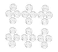 Amosfun 100 Piezas De Tapas De Extremo De Persianas Enrollables con Cuentas De Límite Transparentes Soporte De Cable De Persianas Conectores De Cadena De Tracción Clips De Conector De
