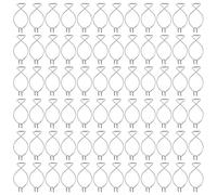 Amosfun 100 Piezas Ganchos de Techo para Suspensión de Tejados Clips Prácticos para Colgar Posters Banners y Decoraciones Caídos