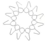 Amosfun 100 Piezas Ganchos Metálicos para Asiento de Coche Unidades Resistentes y Duraderos Fijadores para Fundas y Cojines Protección Antideslizante para Asiento Trasero