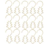 Amosfun 100 Piezas Ganchos para Árboles de Navidad de Metal Unidades Pequeñas y Espirales Colgar Adornos de Árbol, Guirnaldas y Decoraciones Navideñas para Árbol y Guirnalda