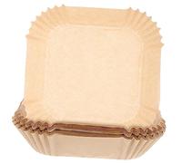 Amosfun 100 Piezas Papel para Freidora de Aire Desechable Resistente al Aceite y Antiadherente para Cocción y Horneado