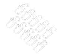 Amosfun 100 Piezas Plástico Sujetadores de Pared Clips Multifuncionales Instalación y Uso