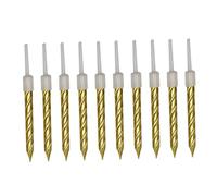 Amosfun 100 Piezas Vela Parafina Golden