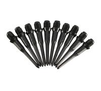 Amosfun 100 Puntas de Dardos Electrónicos Negras de Recambio Rosca de Tornillo, Material Pom, Diseño en Espiral de 4.5mm, Fáciles de Reemplazar para Juego Profesional