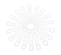 Amosfun 100 Unidades Protectores Antideslizantes para Perchas de 2 Cm de Ancho, Funda Transparente de PP para Ropa, Adecuado para Hoteles y Exhibiciones de Prendas