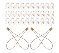 Amosfun 1000 Unidades Cadena de Etiquetas para Ropa y Equipaje Cierre a Presión de Plástico, Cuerda de 18 Cm Resistente y Fácil para Gestión de Inventarios en Tiendas