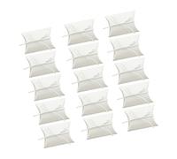 Amosfun 100piezas Cajas Kraft Para Diseño De Almohada Con Cuerda Cumpleaños y Blanco