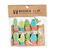 Amosfun 10piezas Clips De Madera para Fotos Unidades Sujetapapeles Decoración para Fiesta