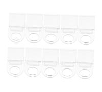 Amosfun 10piezas Clips para Cortinas Enrollables Transparentes Sujeciones Forma para Persianas Enrollables Clips Acrílicos para Colgar Cortinas Ventana
